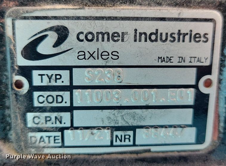 image for item MQ9687 (2) Comer S238 axles