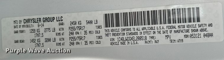 image for item ND9049 2014 Jeep Wrangler Sport Unlimited SUV