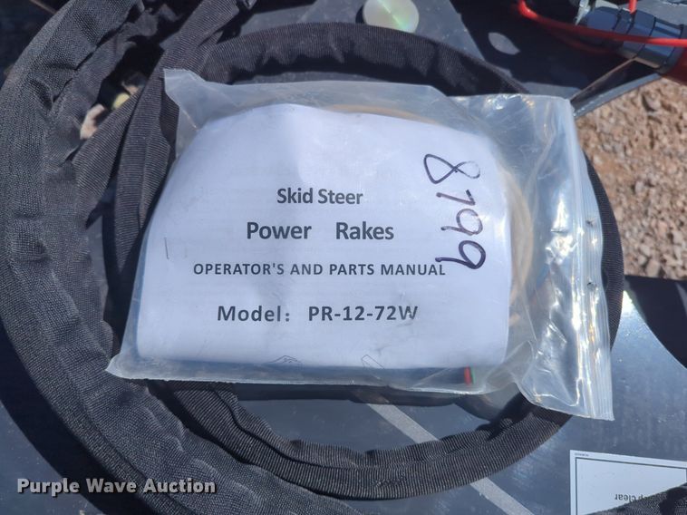 image for item NG9363 2023 Land Honor PR-12-72W skid steer power rake