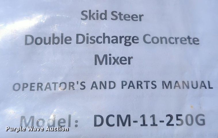 image for item NG9365 2023 Land Honor DCM-11-250G skid steer concrete mixer