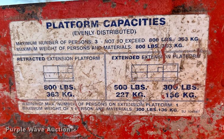 image for item NH9011 1997 SkyJack SJ3220 scissor lift