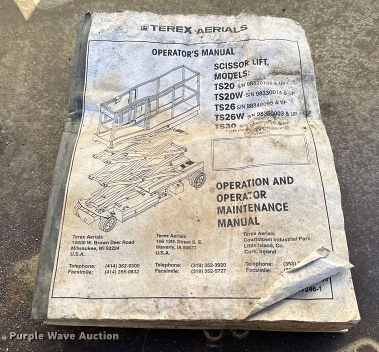 image for item NH9012 Terex TS20 scissor lift