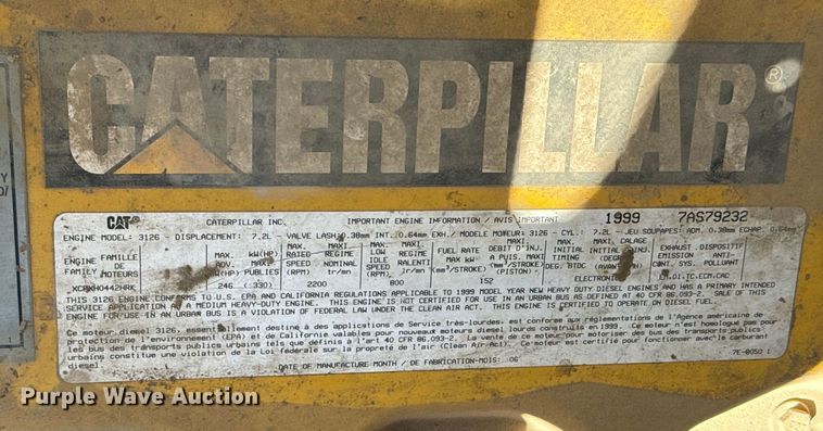 image for item NH9019 2000 Sterling  L7500 dump flatbed truck