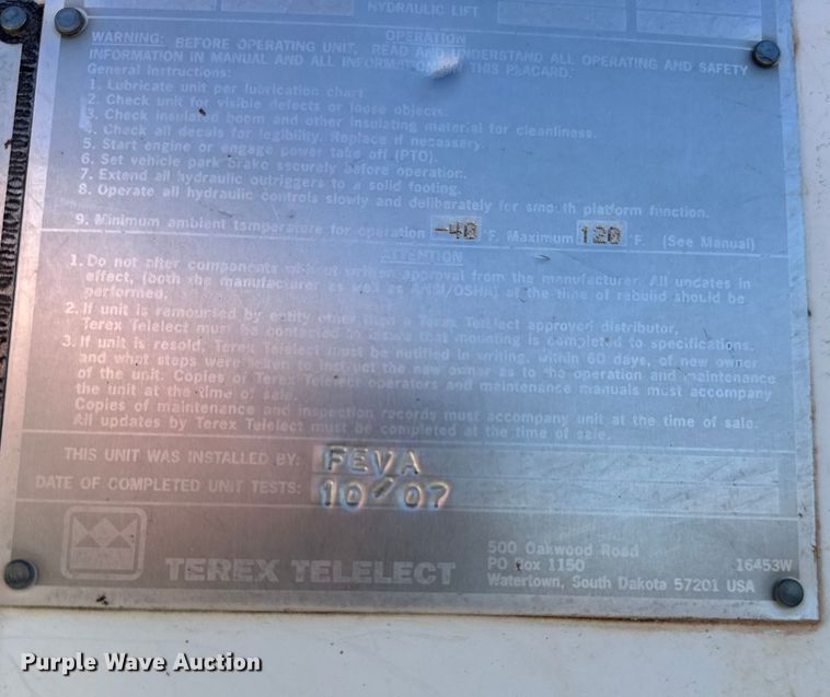 image for item NJ9414 2008 International  4300 forestry bucket truck