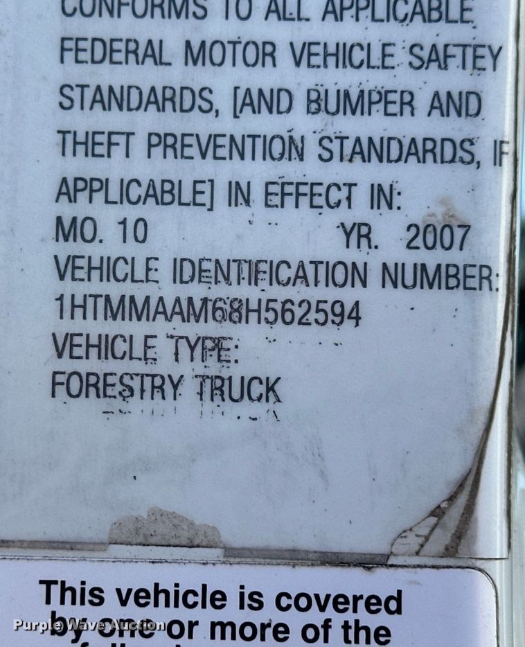 image for item NJ9415 2008 International  4300 forestry bucket truck