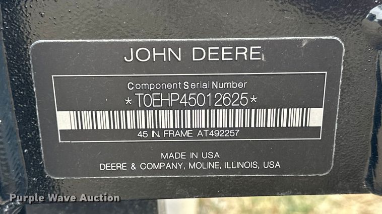 image for item NJ9490 John Deere AT492257 skid steer forks