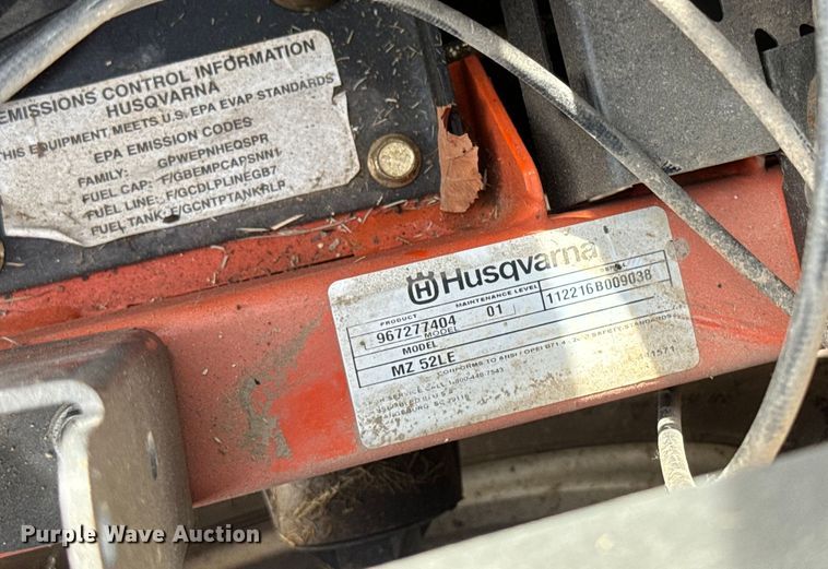 image for item NS9513 Husqvarna MZ 52 ZTR lawn mower