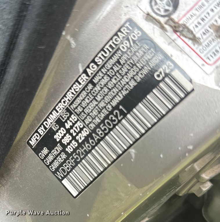 image for item NS9523 2006 Mercedes Benz C230 