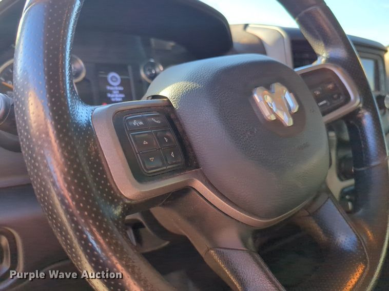 image for item NZ9332 2020 Dodge Ram 5500HD Crew Cab flatbed truck