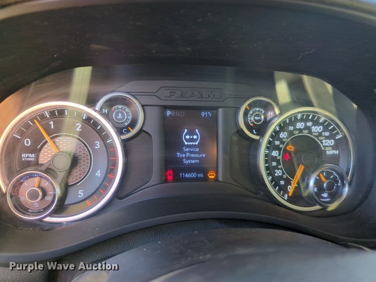 image for item NZ9332 2020 Dodge Ram 5500HD Crew Cab flatbed truck