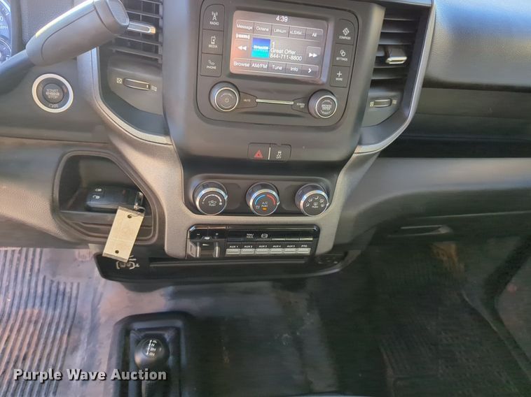 image for item NZ9332 2020 Dodge Ram 5500HD Crew Cab flatbed truck