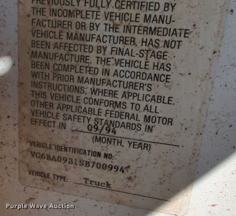 image for item OL9247 1995 Mack Midliner CS300P crane truck