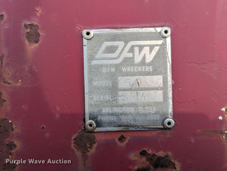 image for item OL9266 DFW 50 wrecker bed