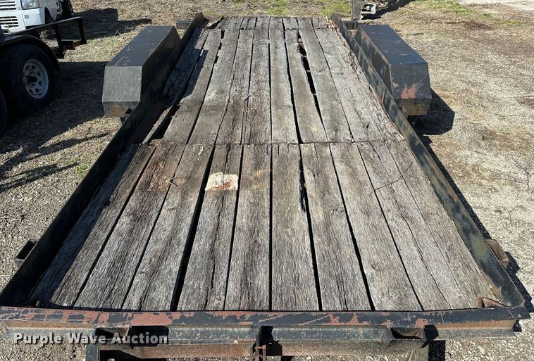 image for item OM9971 Shop built tilt deck equipment trailer