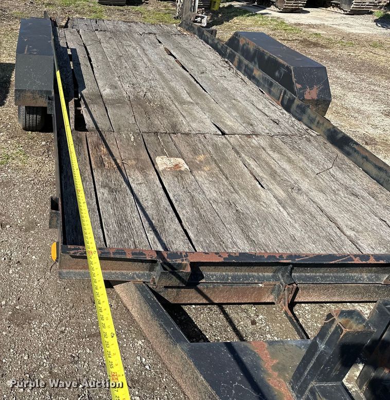 image for item OM9971 Shop built tilt deck equipment trailer