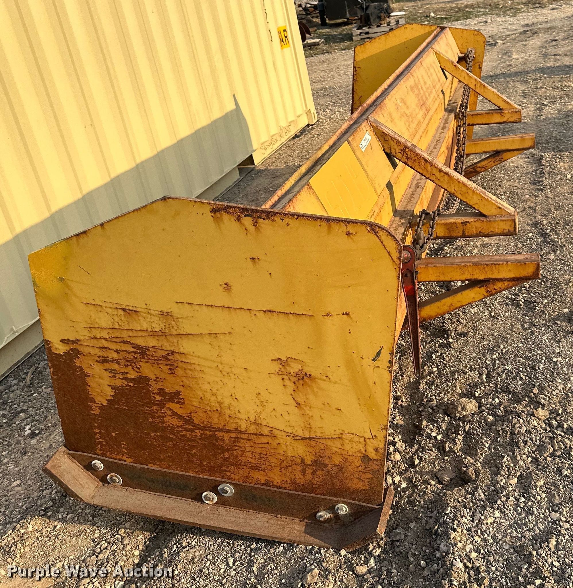 12' W snow pusher in Kansas City, KS Item OF9329 for sale Purple Wave