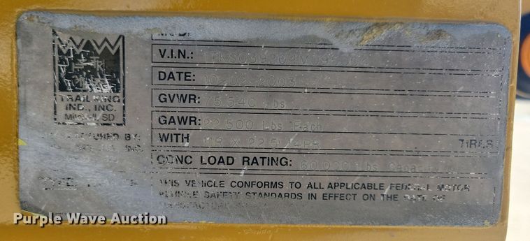 image for item DG0423 2004 Trail King TK60SSD side dump trailer