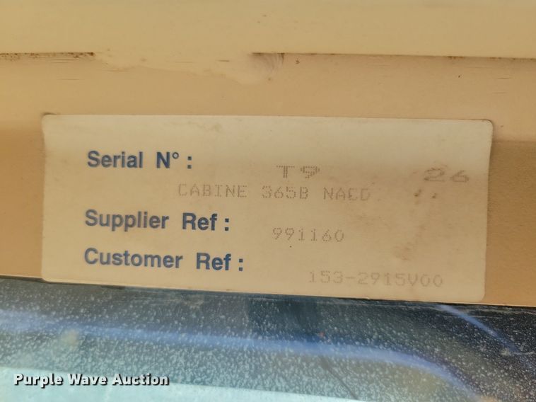 image for item DG0428 2000 Caterpillar 365BL excavator