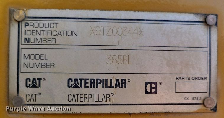 image for item DG0428 2000 Caterpillar 365BL excavator