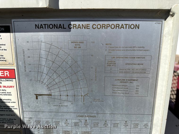 image for item DG4277 2014 Peterbilt 365 crane truck