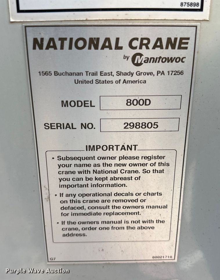 image for item DG4277 2014 Peterbilt 365 crane truck