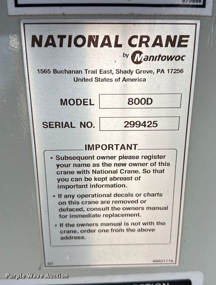 image for item DG4278 2015 Peterbilt  365 crane truck