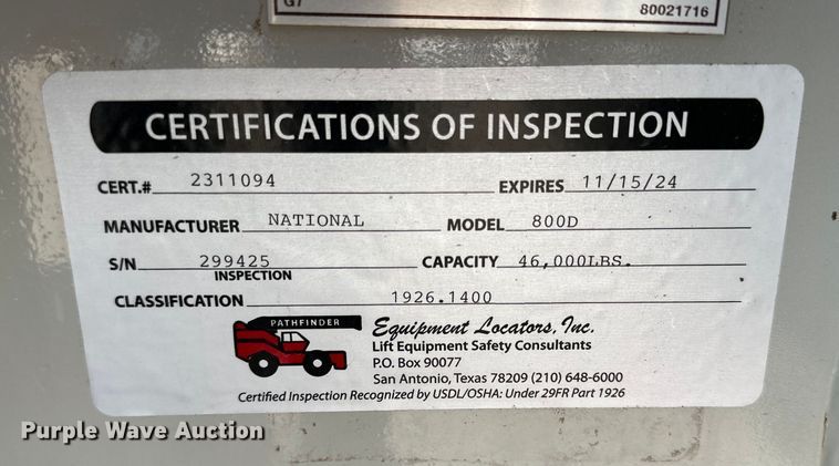 image for item DG4278 2015 Peterbilt  365 crane truck