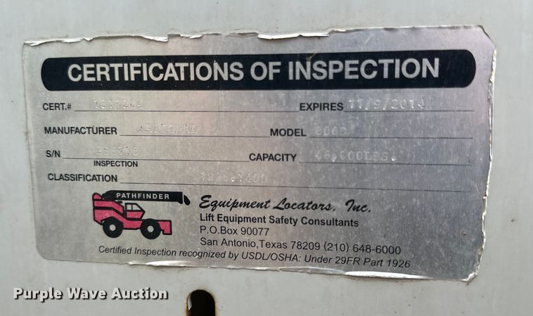 image for item DG4279 2012 Peterbilt 365 crane truck