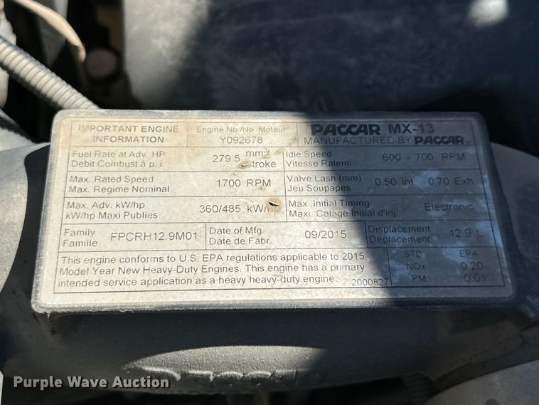 image for item DG4280 2016 Peterbilt 365 crane truck