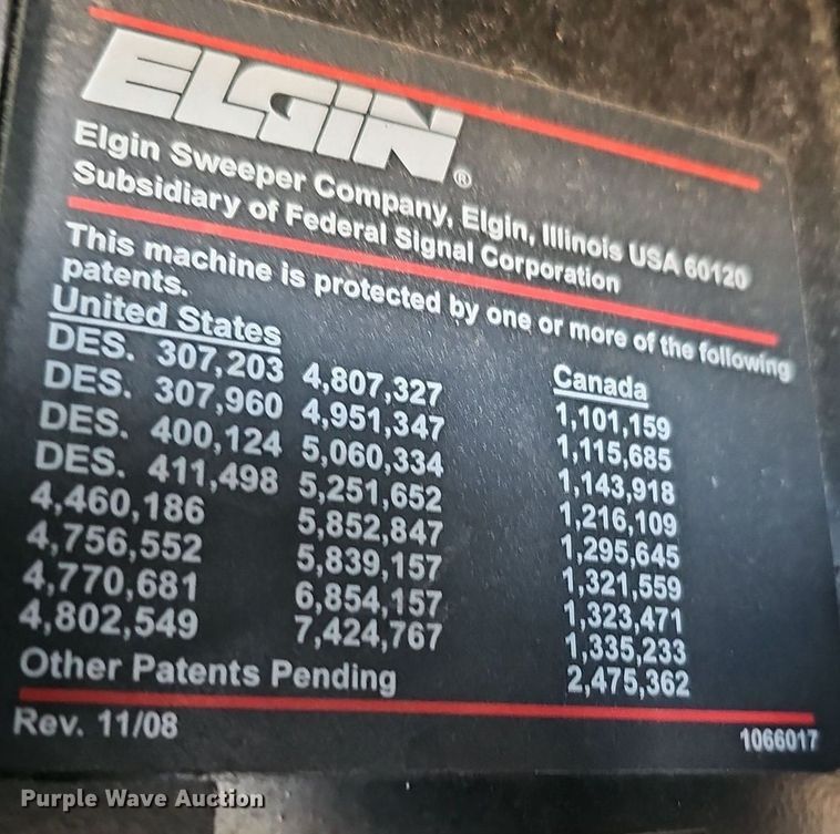 image for item DK0675 2012 Elgin Pelican Series NP sweeper