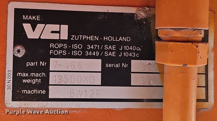 image for item DK0676 1988 Bomag BW12R pneumatic roller