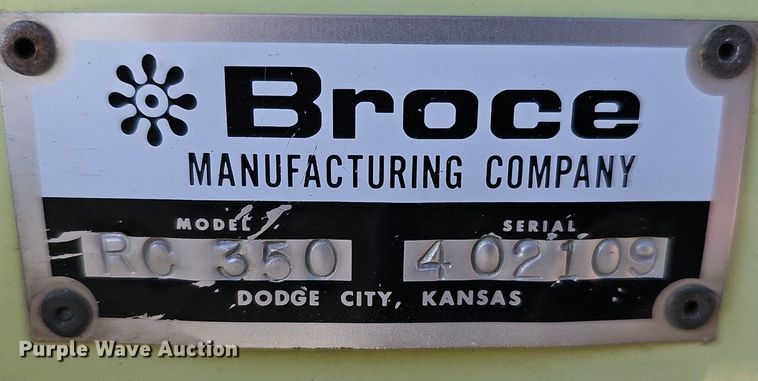 image for item DK0677 2002 Broce Broom RC350 broom