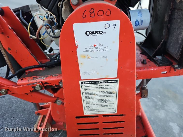 image for item DK0691 Crafco 200 pavement cutter