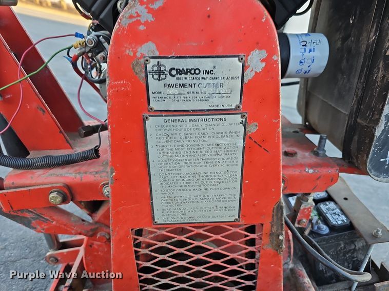 image for item DK0692 Crafco 200 pavement cutter