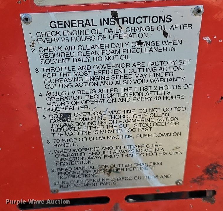 image for item DK0693 Crafco pavement cutter