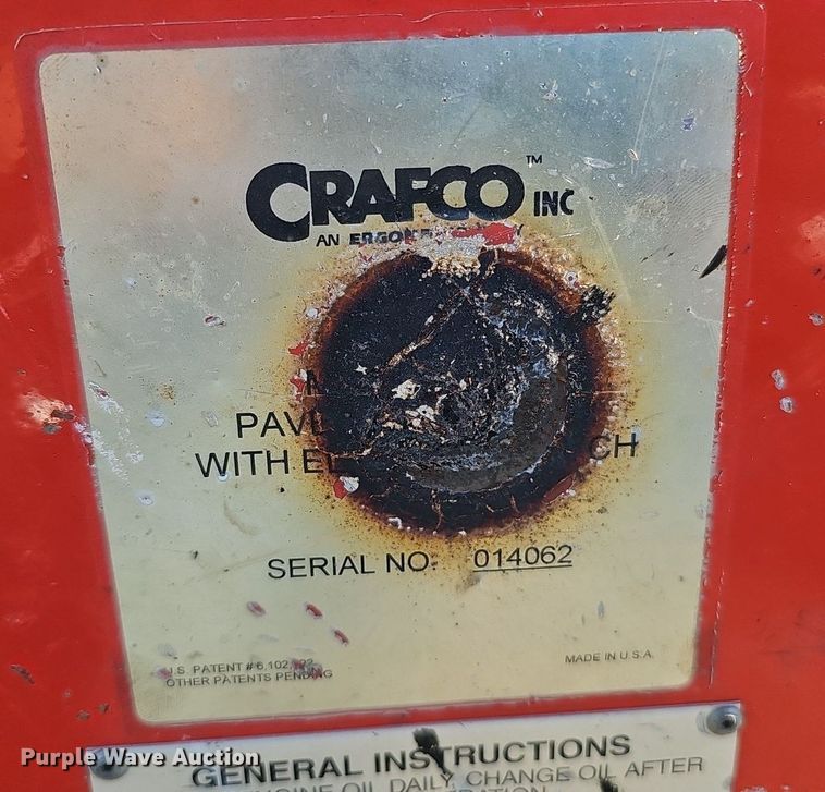 image for item DK0693 Crafco pavement cutter