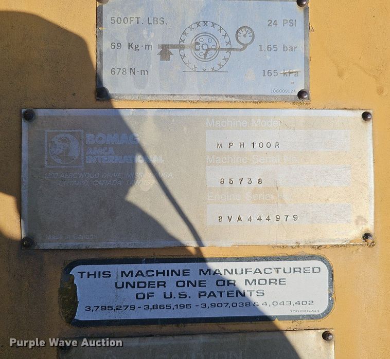 image for item DK0694 Bomag Recycler MPH 100R soil stabilizer / reclaimer