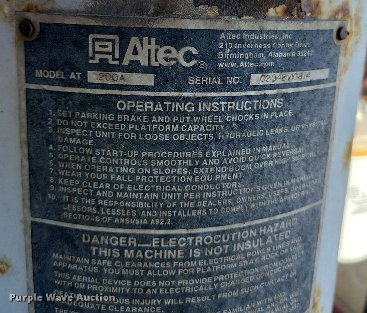 image for item DK4191 2004 Ford F450 Super Duty XL bucket truck