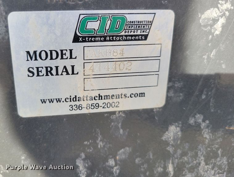 image for item DK4213 CID TAKB84 skid steer bucket