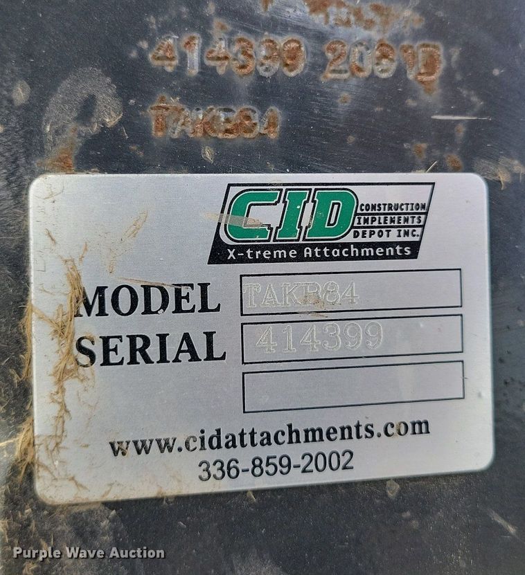 image for item DK4215 CID TAKB84 skid steer bucket