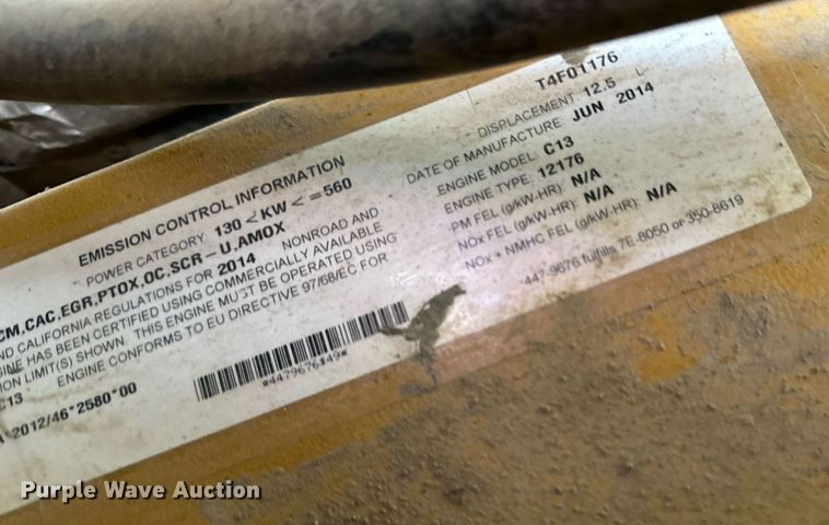 image for item DL4402 2014 Caterpillar 627K conventional scraper 