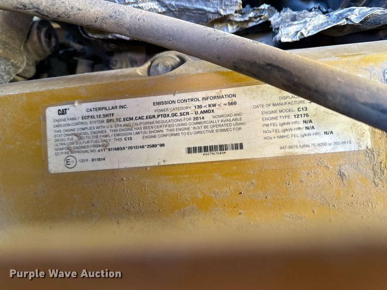 image for item DL4403 2014 Caterpillar 627K conventional scraper 