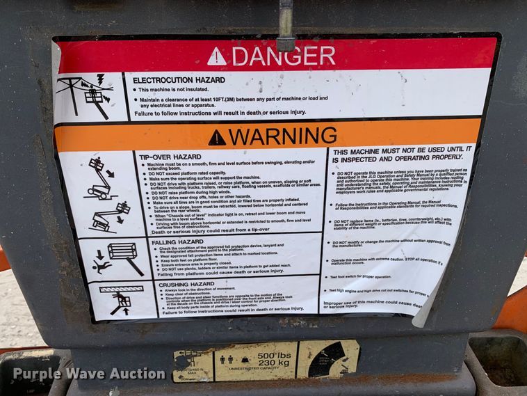 image for item DM7778 2013 JLG 450AJ series II boom lift