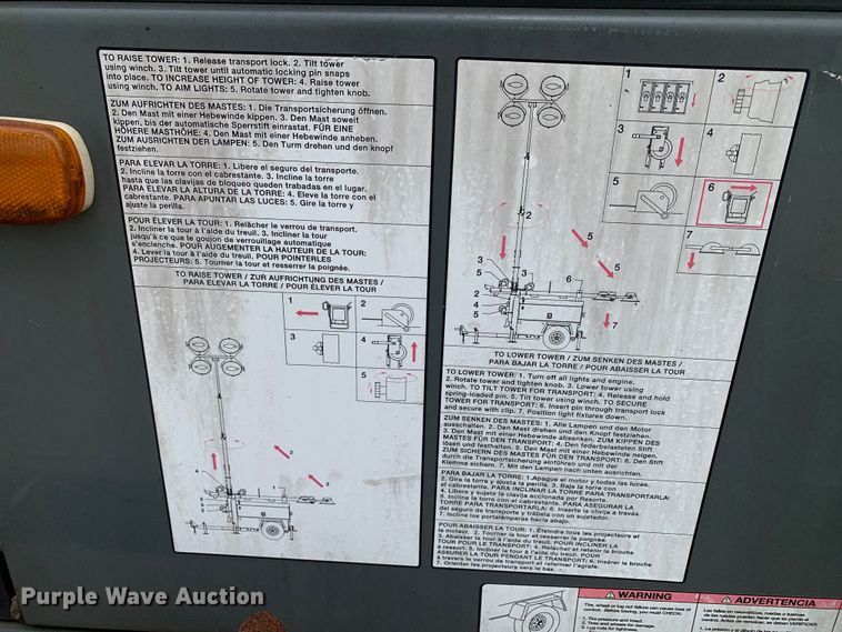 image for item DM7782 2013 Wacker LTW20Z1 light plant