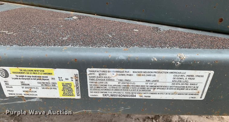 image for item DM7782 2013 Wacker LTW20Z1 light plant