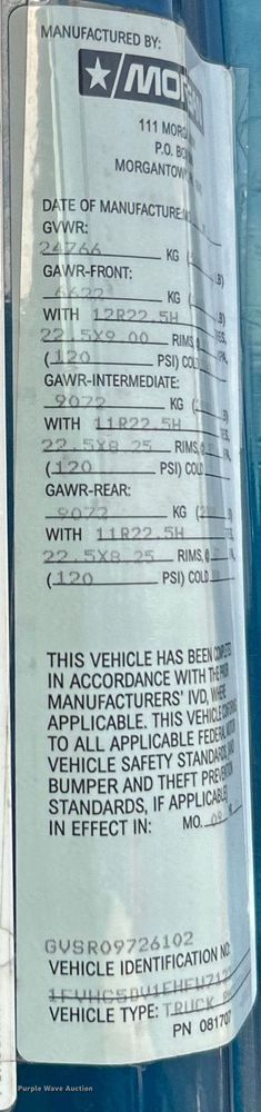 image for item DN0716 2014 Freightliner Business Class M2 dump truck