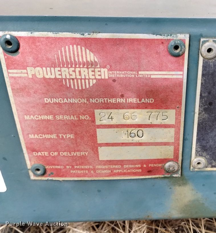 image for item DQ6026 1996 Power Screen MKII screening plant