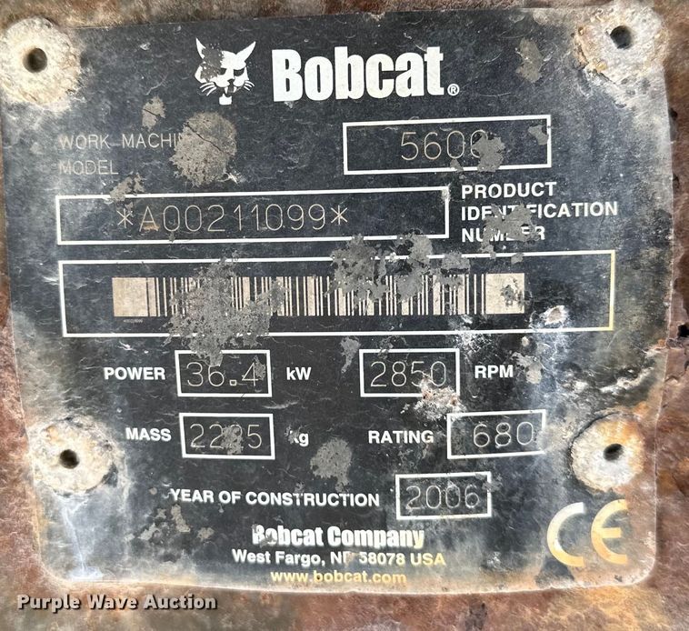 image for item DQ6403 Bobcat  Toolcat 5600 utility vehicle