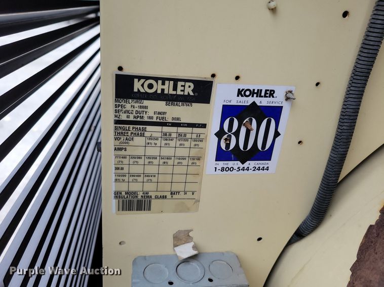 image for item DR7885 Kohler 200R0ZJ generator