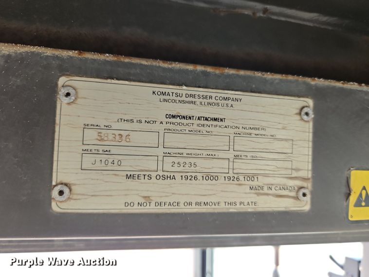 image for item DR8547 1996 Komatsu  WA320-1 wheel loader